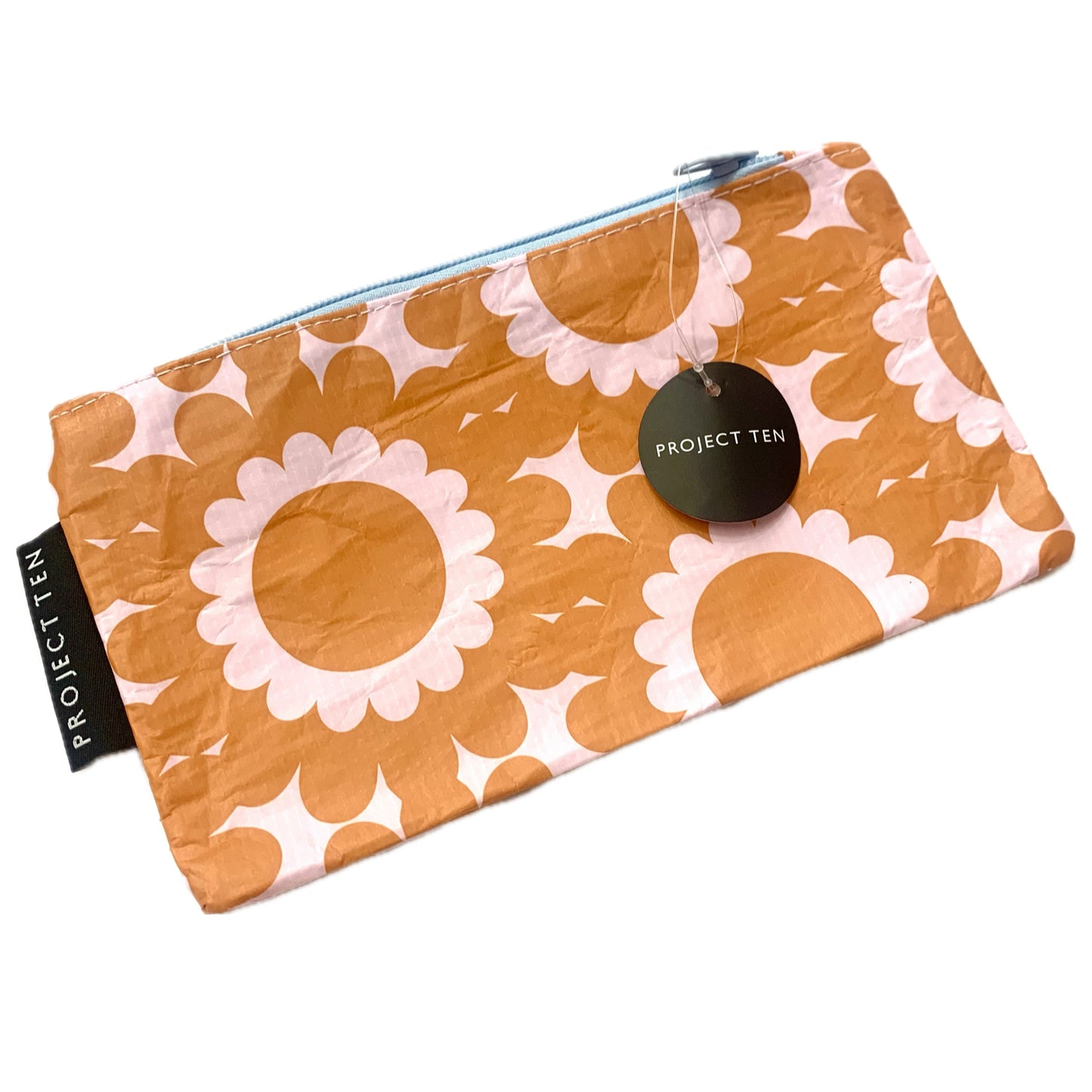 PROJECT TEN - "The Tiny"- "Geo Floral" Small Zip Pouch