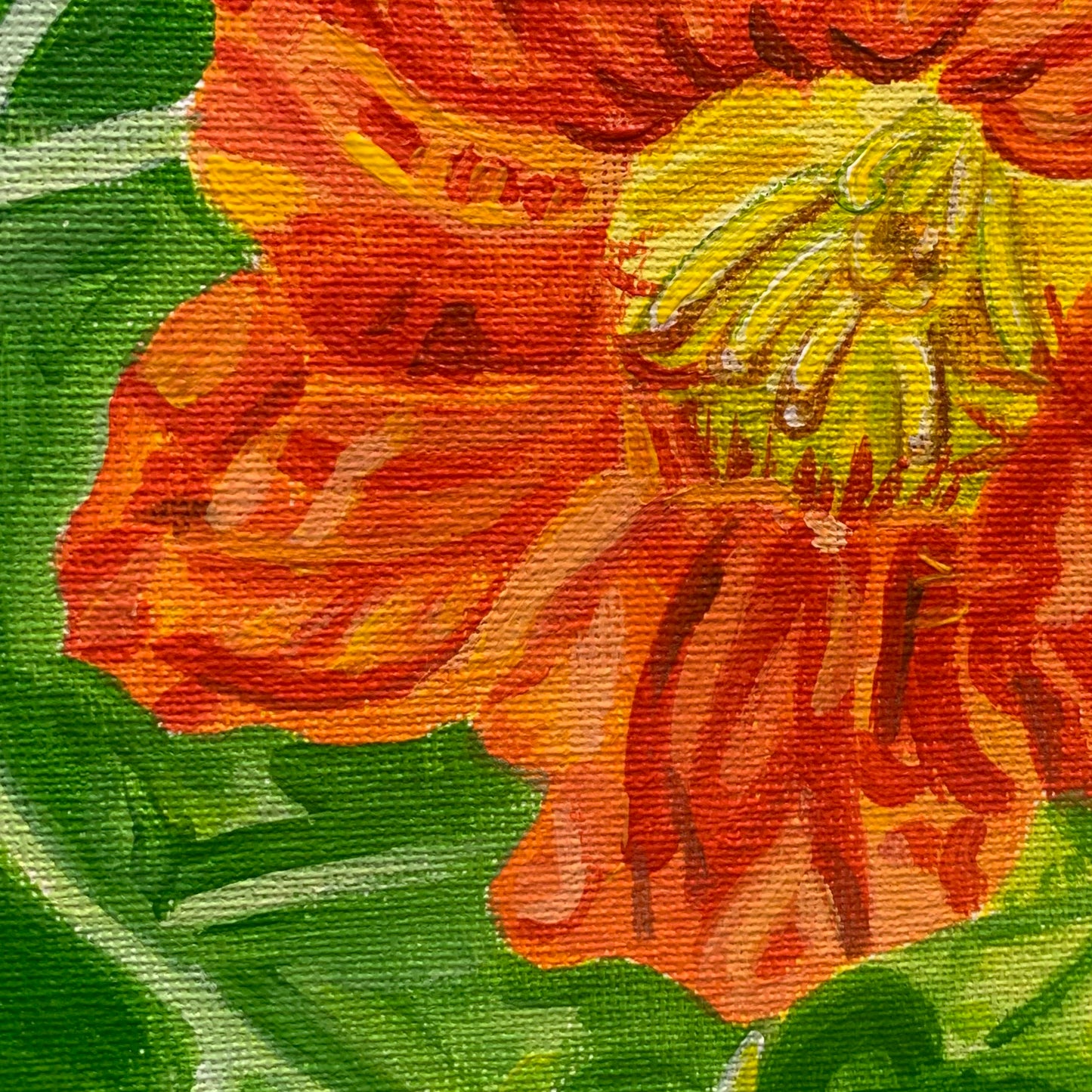 CARLEY CLARKE-RUSHTON - "Nasturtium" PAINTING