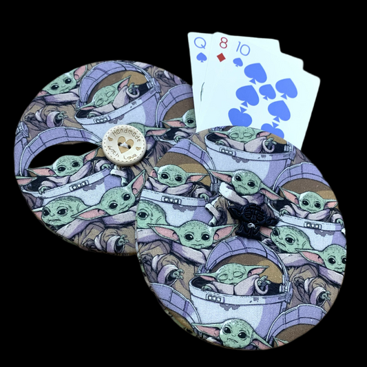 OH SEW ROSY: Playing Card Holders- GROGU (STAR WARS/MANDOLORIAN)