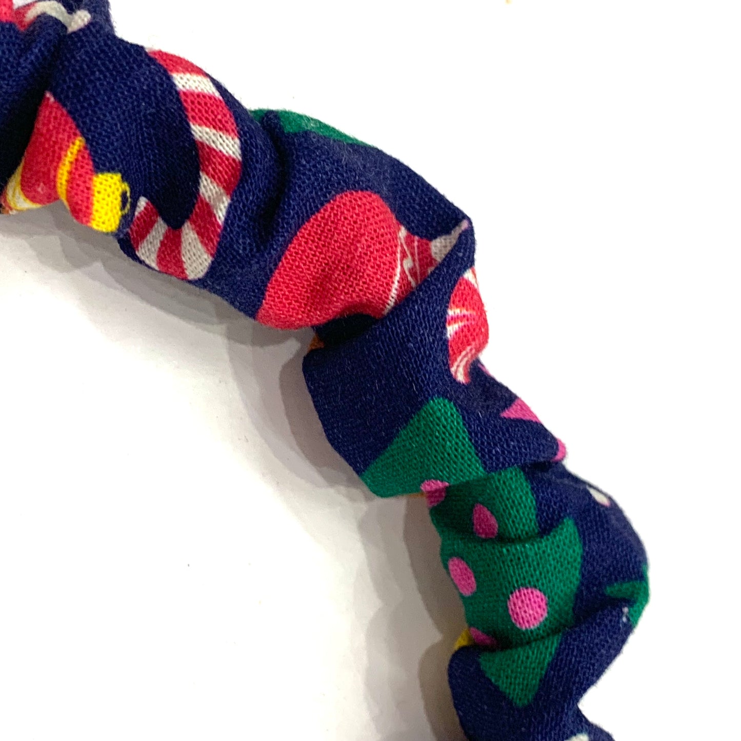 THIS BIRD HAS FLOWN -  SMALL CHRISTMAS SCRUNCHIE HEADBANDS- Jolly Jumble