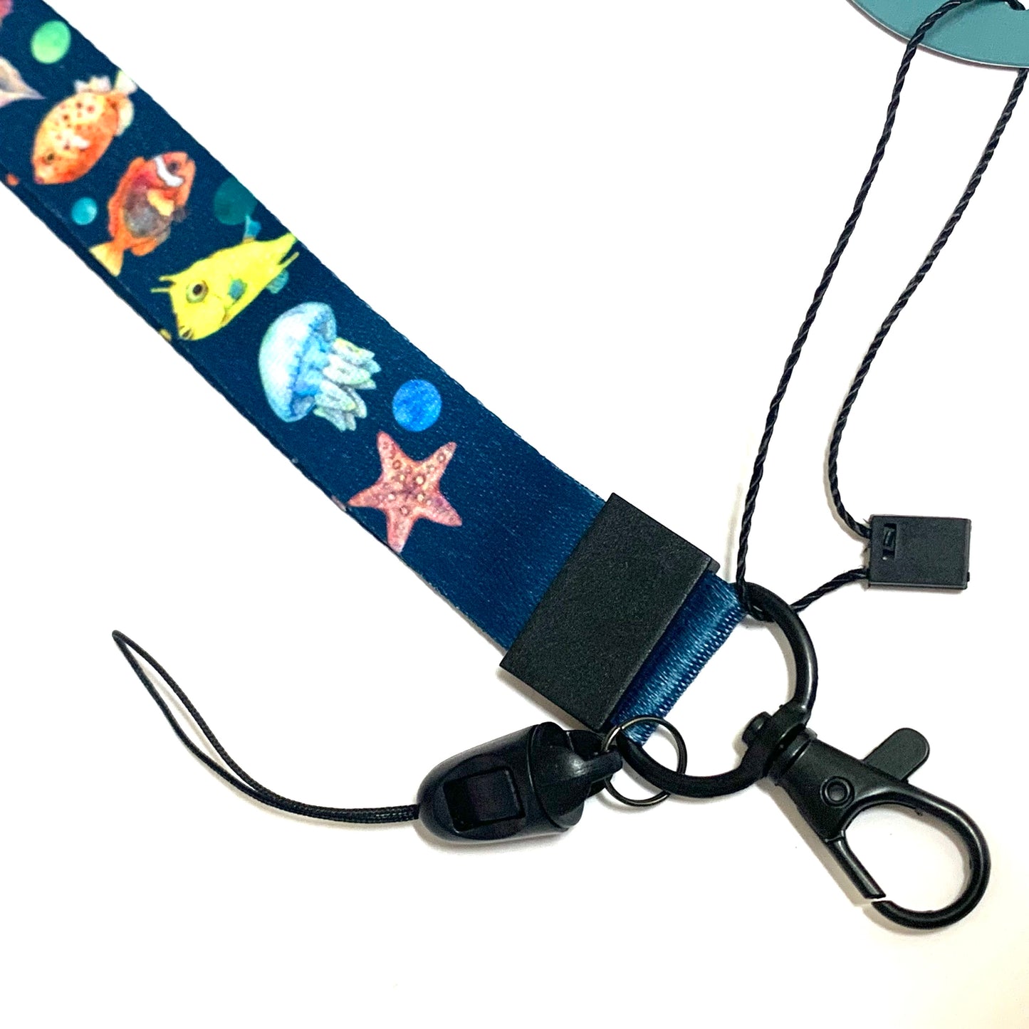 WATERCOLOURS BY CAT- Australian Marine Animal Lanyard- Dark Blue