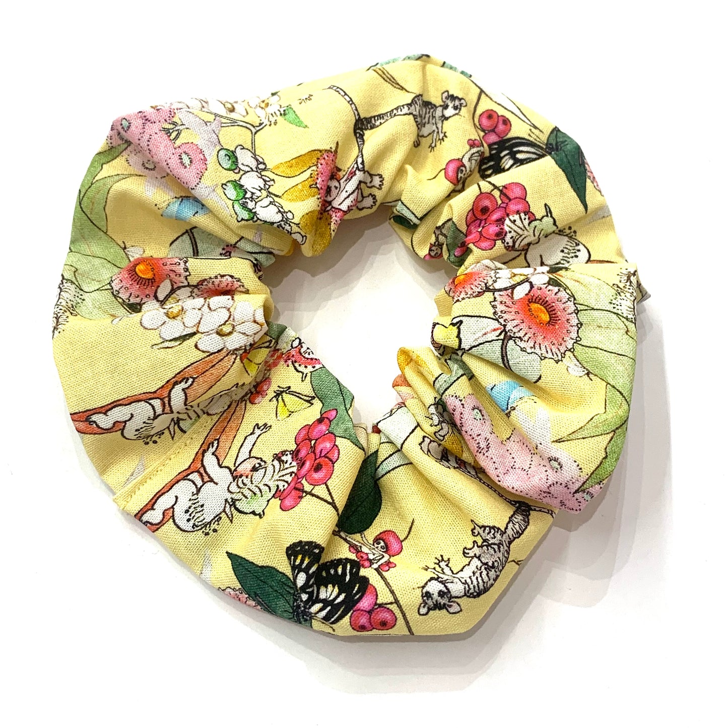 MUMMA WHOOPEE - JUMBO "Yellow Gumnut Babies" SCRUNCHIES