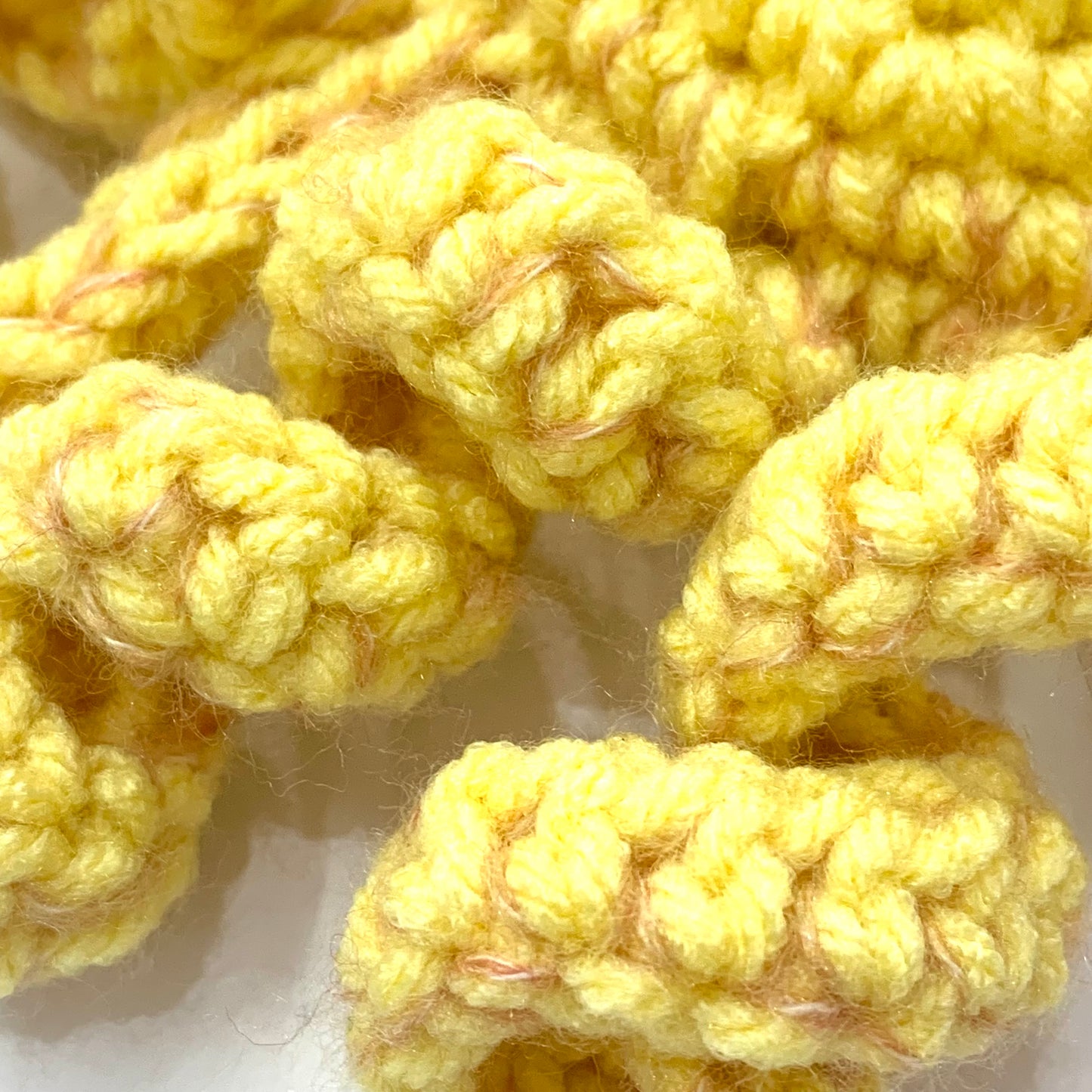 BEAKNITS- CROCHETED OCTOPUS - Yellow with Peach