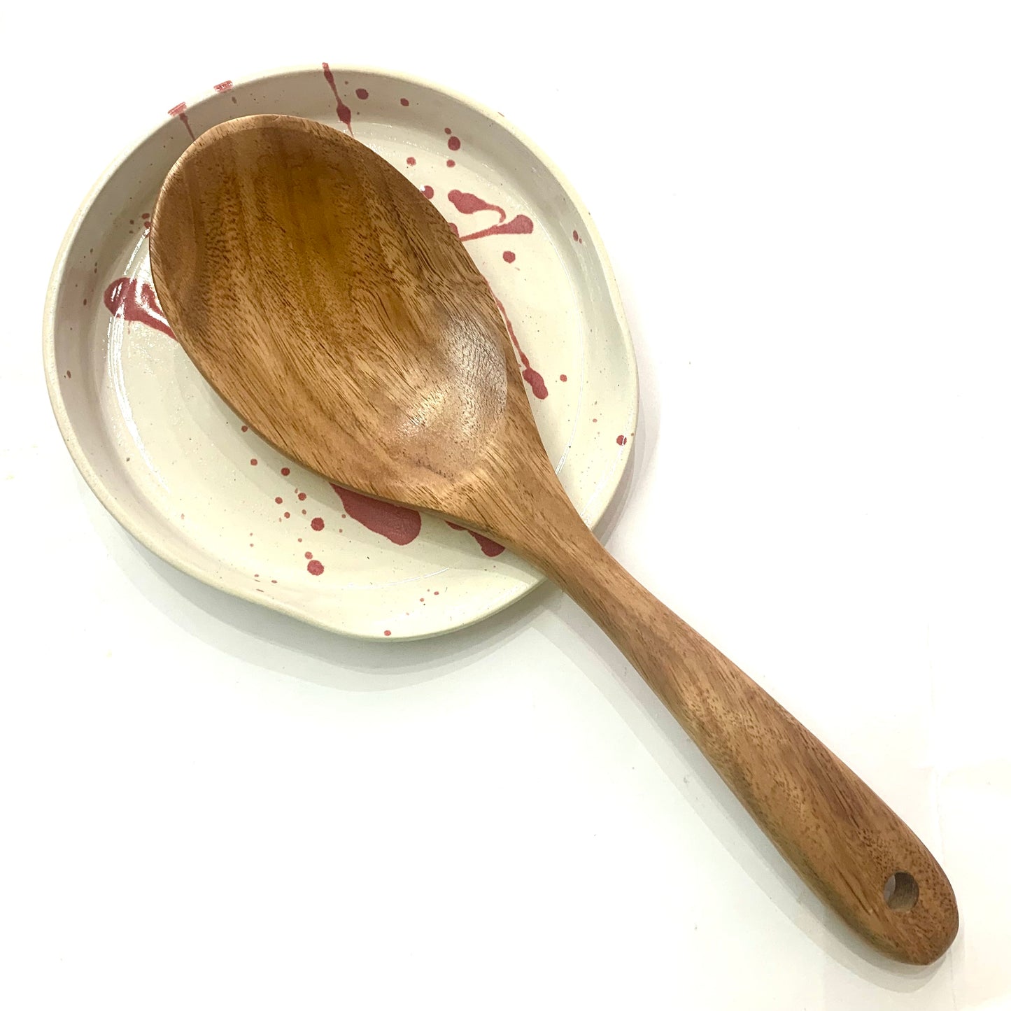 POTTERESS BY ALICIA - Spoon Rest - Pink Splash