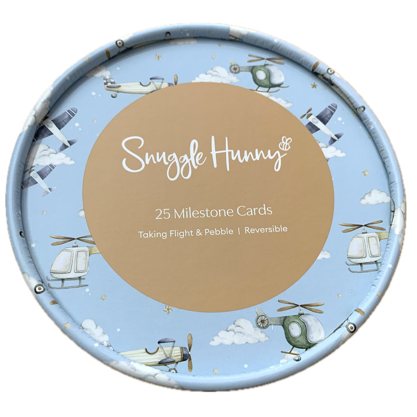 SNUGGLE HUNNY Taking Flight & Pebble Reversible Milestone Cards