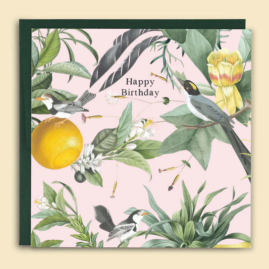 PAPERNEST - "Happy Birthday Birds & Lemons" Greeting Card