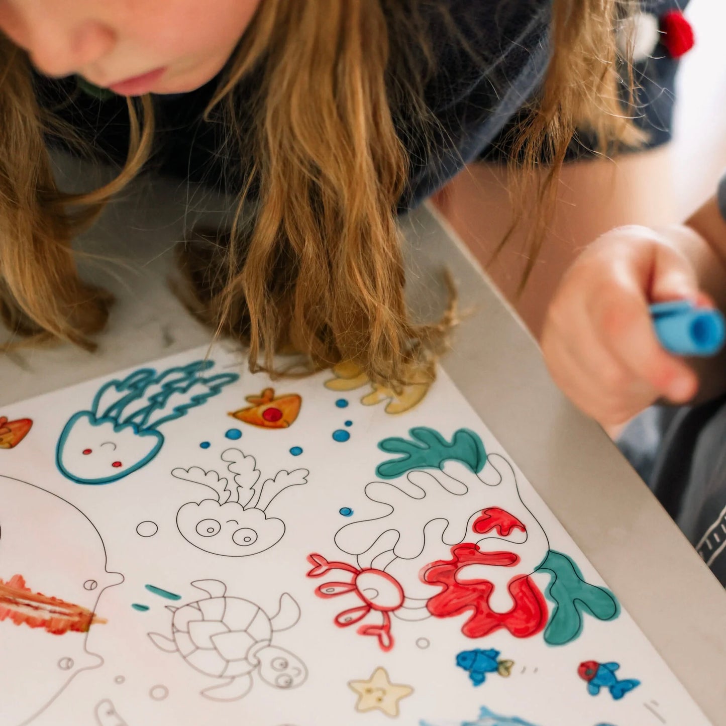 SCRIBBLE MAT- ORIGINAL- Under the Sea Reusable Scribble Mat