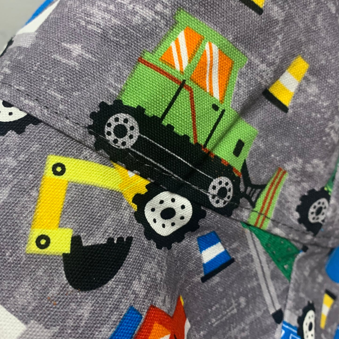 Teacups n Quilts- Trucks & Tractors Fabric Hat- Kids Size Medium