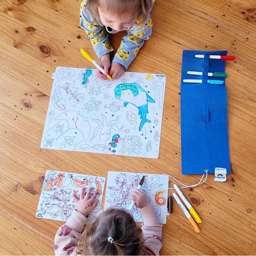 SCRIBBLE MAT- ORIGINAL- Baby Australian Animals Reusable Scribble Mat