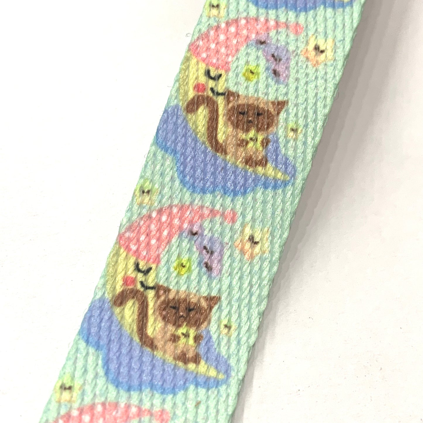 SHERBET CANDY- Far Far Away Collection - Sitting on the Moon Deluxe Fabric Lanyard