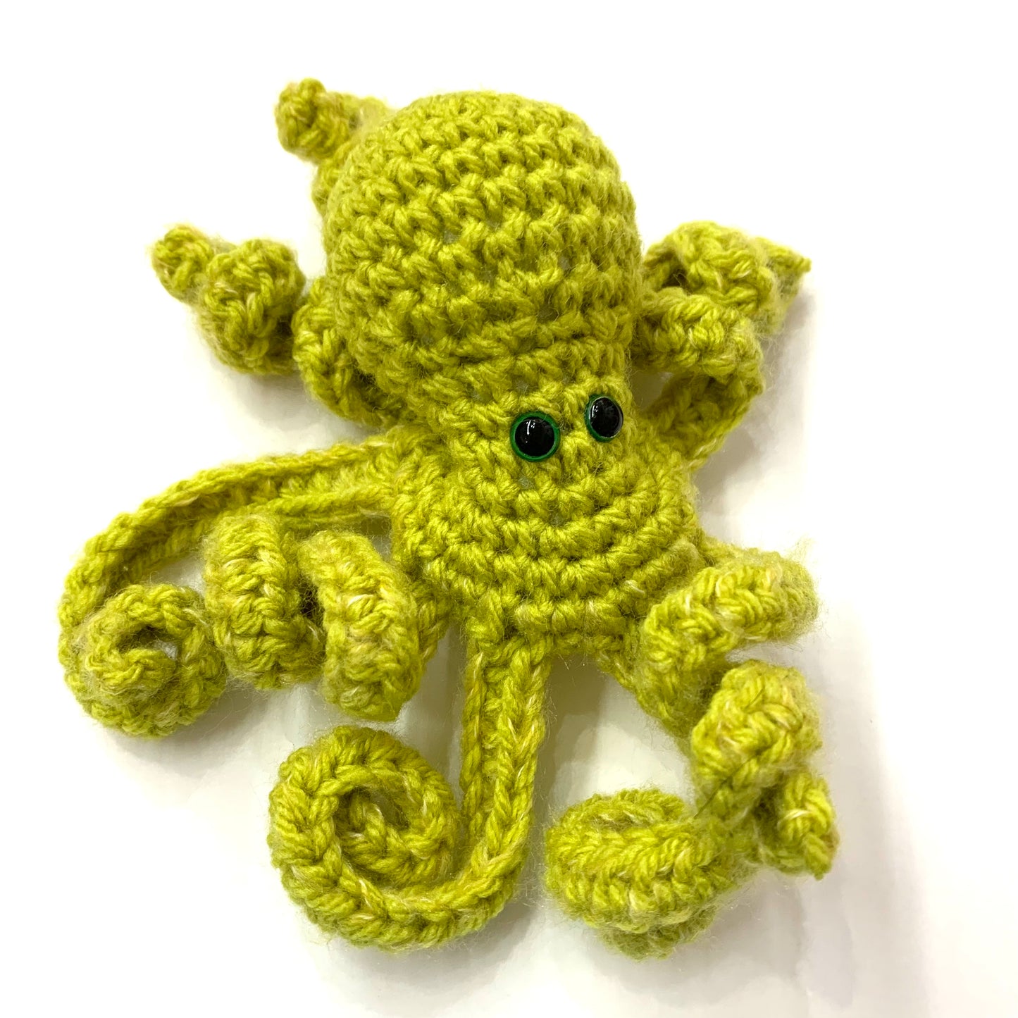 BEAKNITS- CROCHETED OCTOPUS - Lime Green