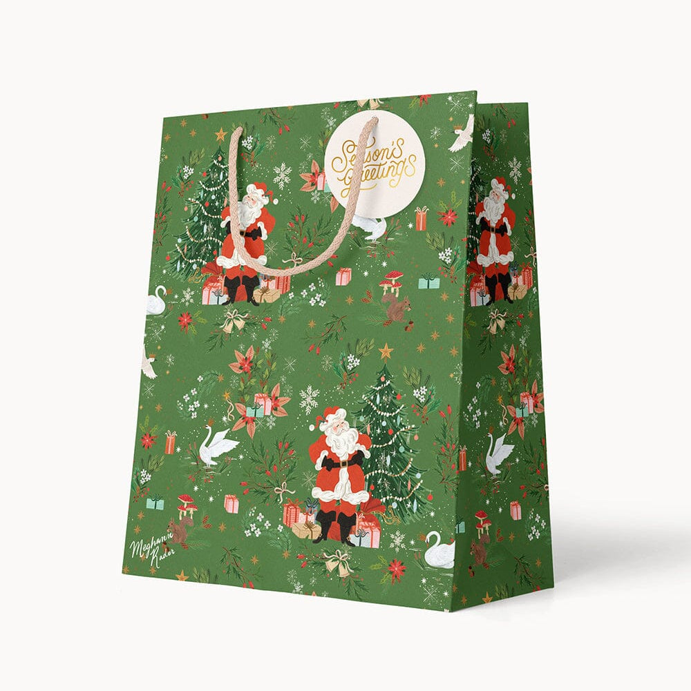 BESPOKE LETTERPRESS - "Santa's Wonderland" Small Gift Bag