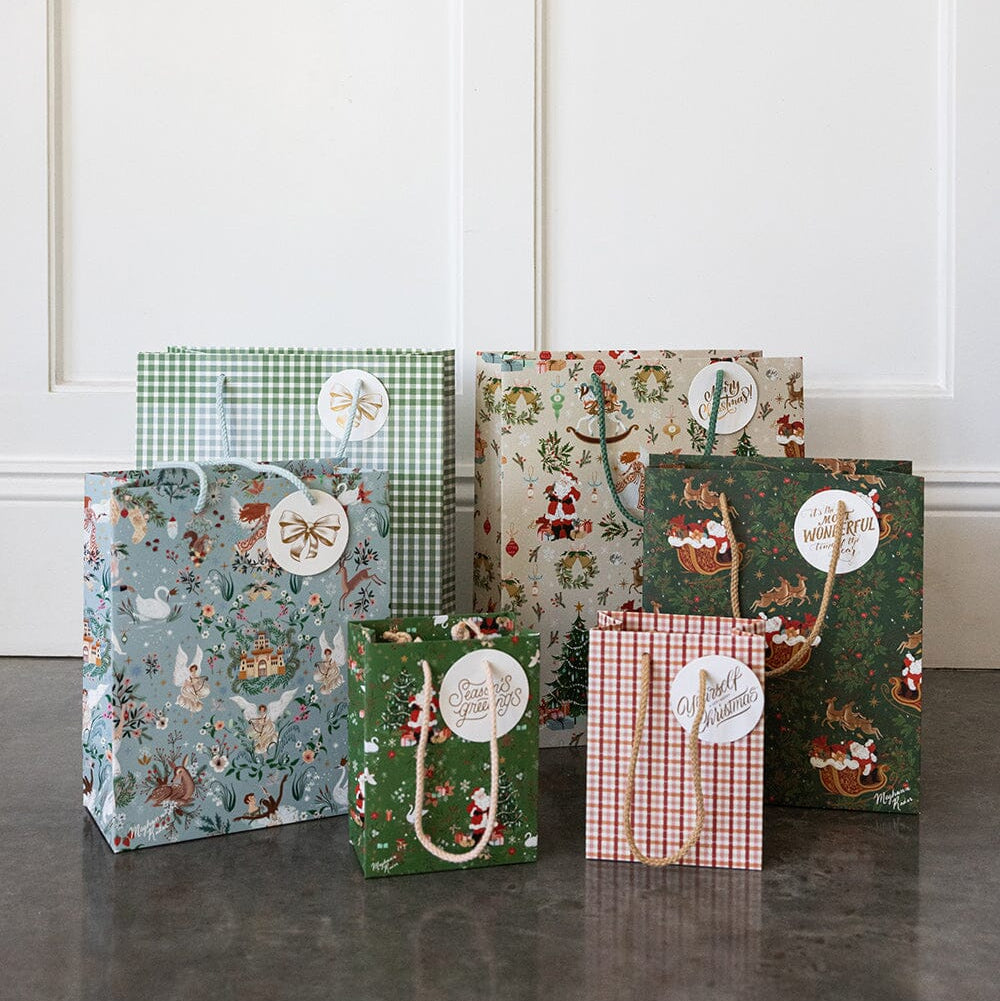 BESPOKE LETTERPRESS - "Santa's Wonderland" Small Gift Bag