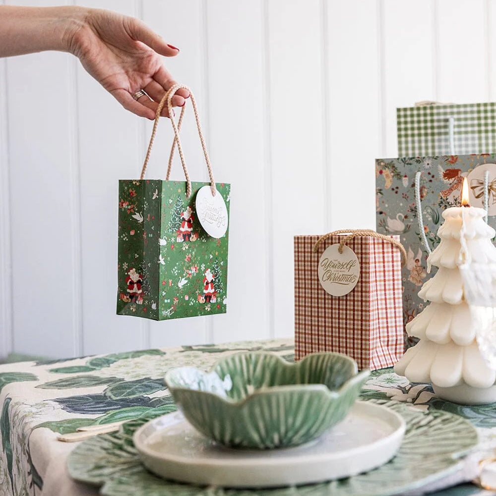 BESPOKE LETTERPRESS - "Santa's Wonderland" Small Gift Bag