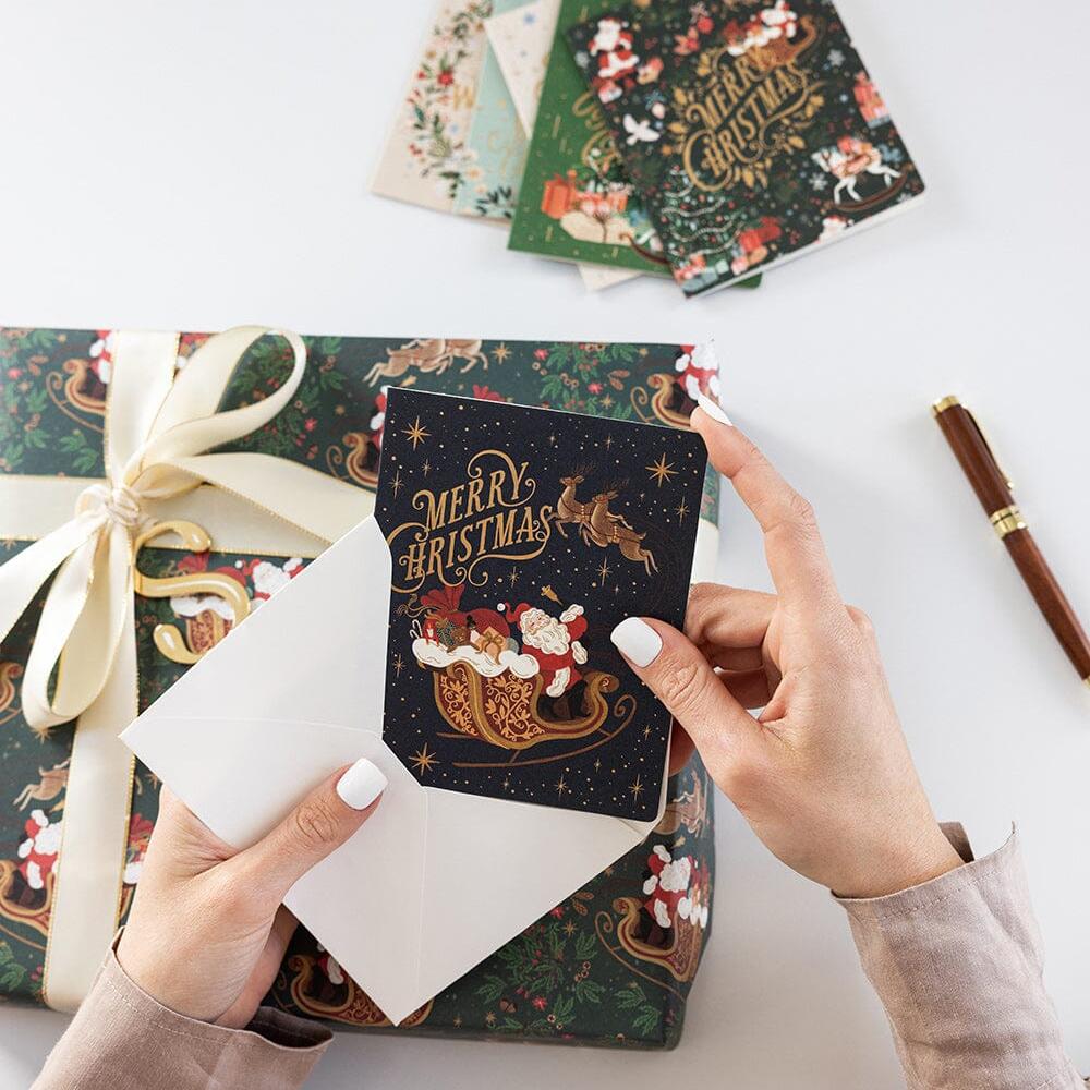 BESPOKE LETTERPRESS - 6 Pack of Christmas Cards- Enchanted Christmas