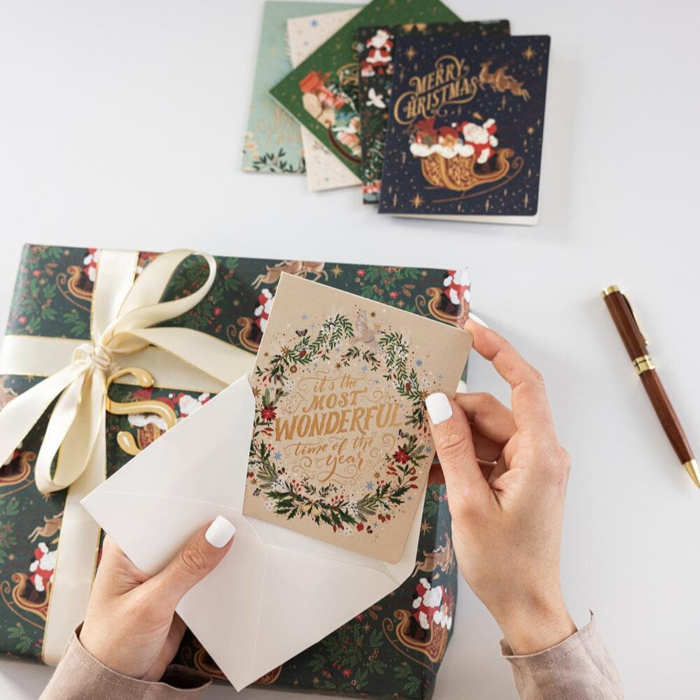 BESPOKE LETTERPRESS - 6 Pack of Christmas Cards- Enchanted Christmas