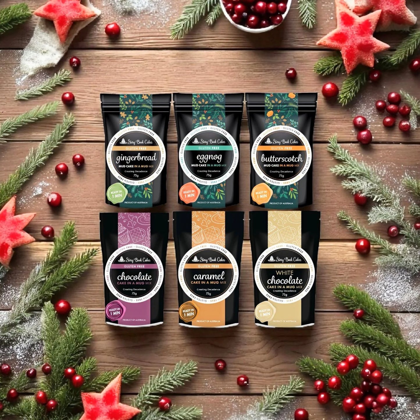 STORYBOOK CAKES - GF Caramel Mud Cake in a Mug - GLUTEN FREE