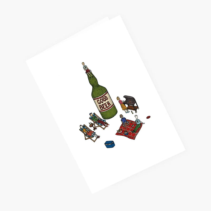 The Nonsense Maker- Good Beer - Greeting Card