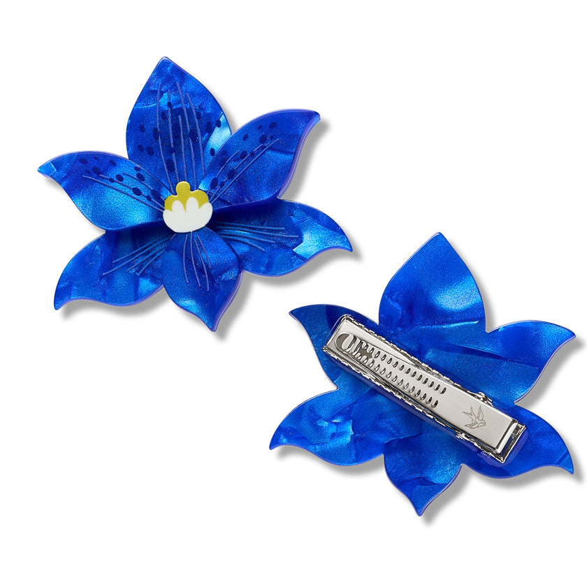 ERSTWILDER - "Spotted Sun-Orchid" Hair Clips 2 Piece - ROYAL BOTANIC GARDENS VICTORIA