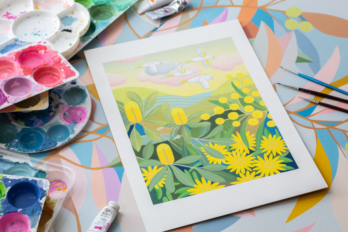 CLAIRE ISHINO- SMALL LIMITED EDITION A5 PRINTS- Sunrise