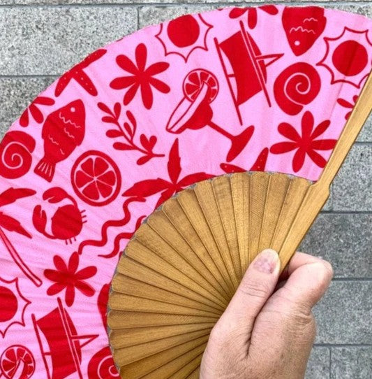 SISTA & CO. - BESPOKE HAND FANS - Holiday Vibes