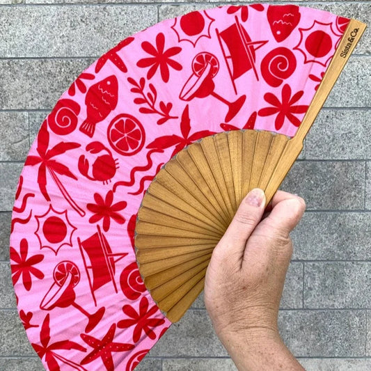SISTA & CO. - BESPOKE HAND FANS - Holiday Vibes