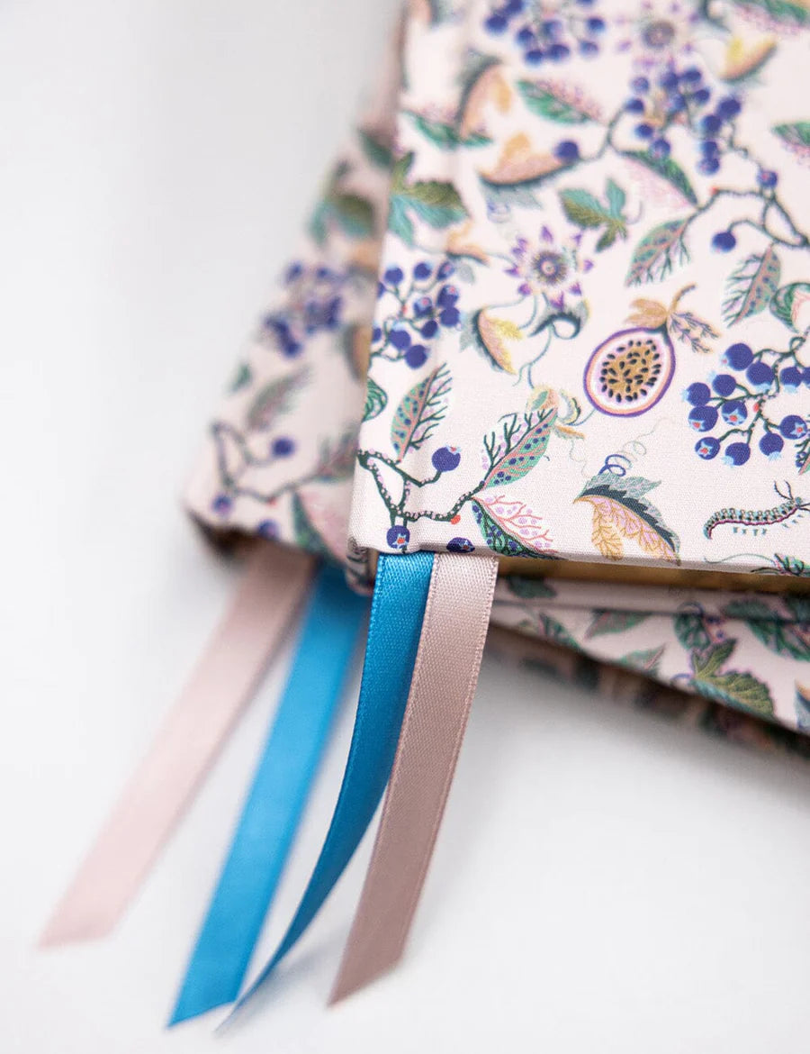BESPOKE LETTERPRESS - Linen Bound Journal - Huckleberry (Bullet Journal)