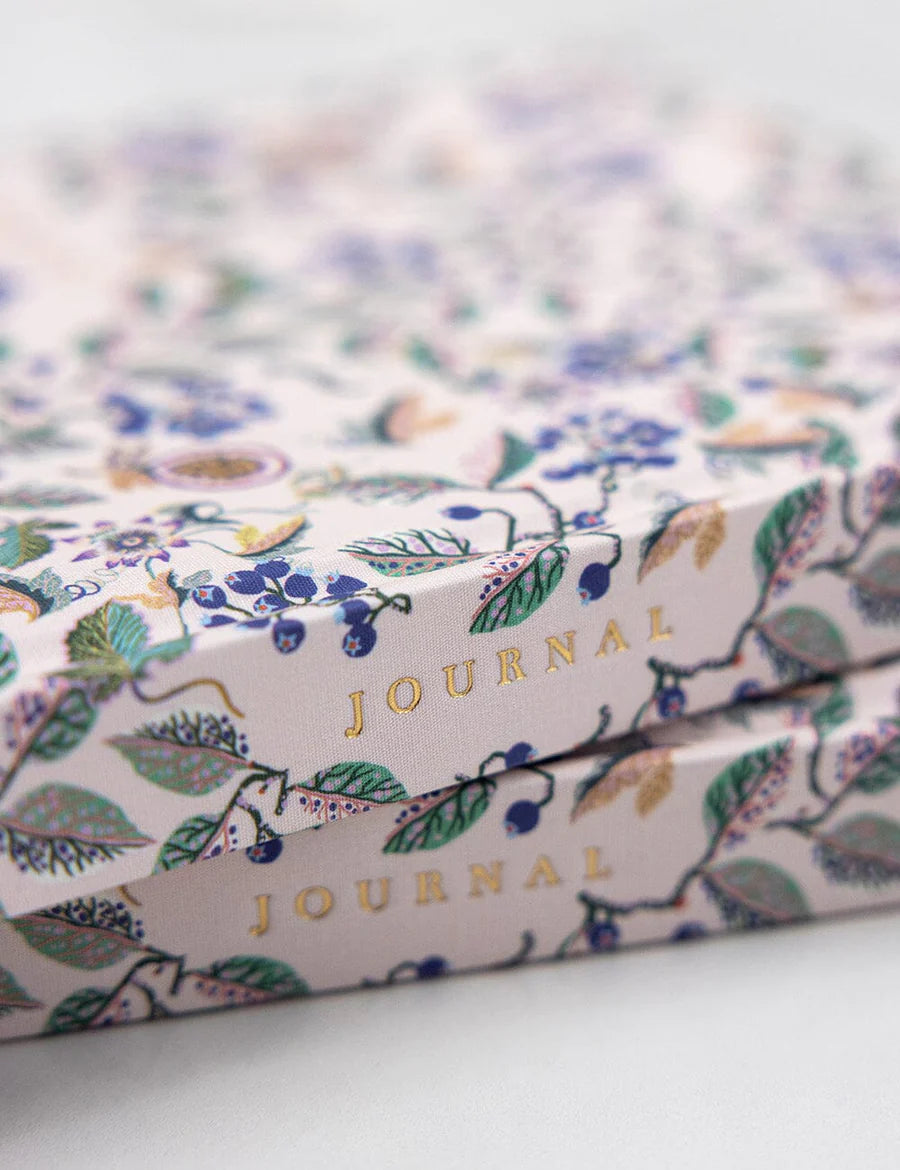 BESPOKE LETTERPRESS - Linen Bound Journal - Huckleberry (Bullet Journal)