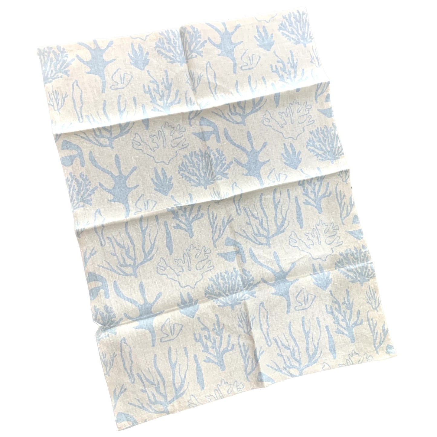BRIGHT THREADS- The Coral Sea Tea Towel - CHAMBRAY