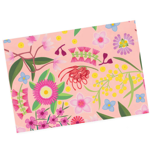 EARTH GREETINGS- Coastal Forage- Folded Gift Wrap