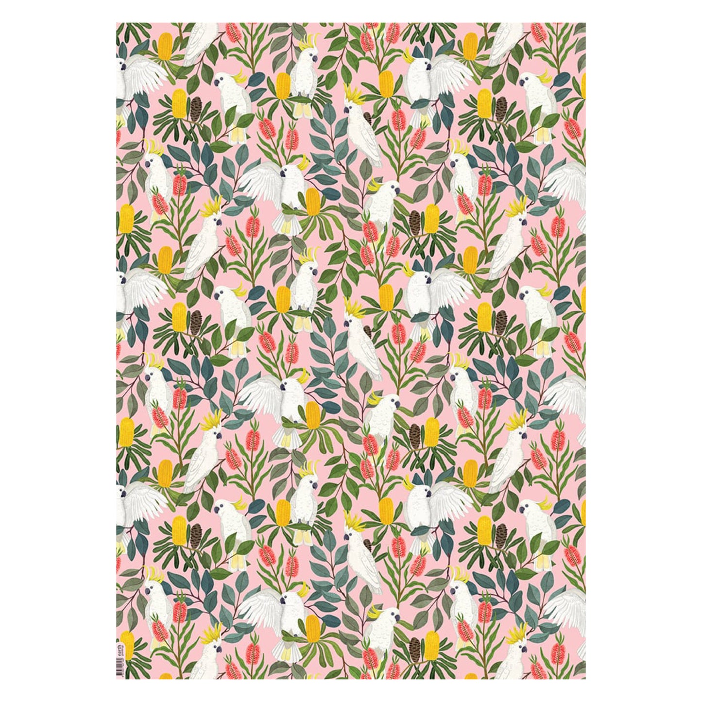 EARTH GREETINGS- Aussie Squawkers Cockatoos- Folded Gift Wrap