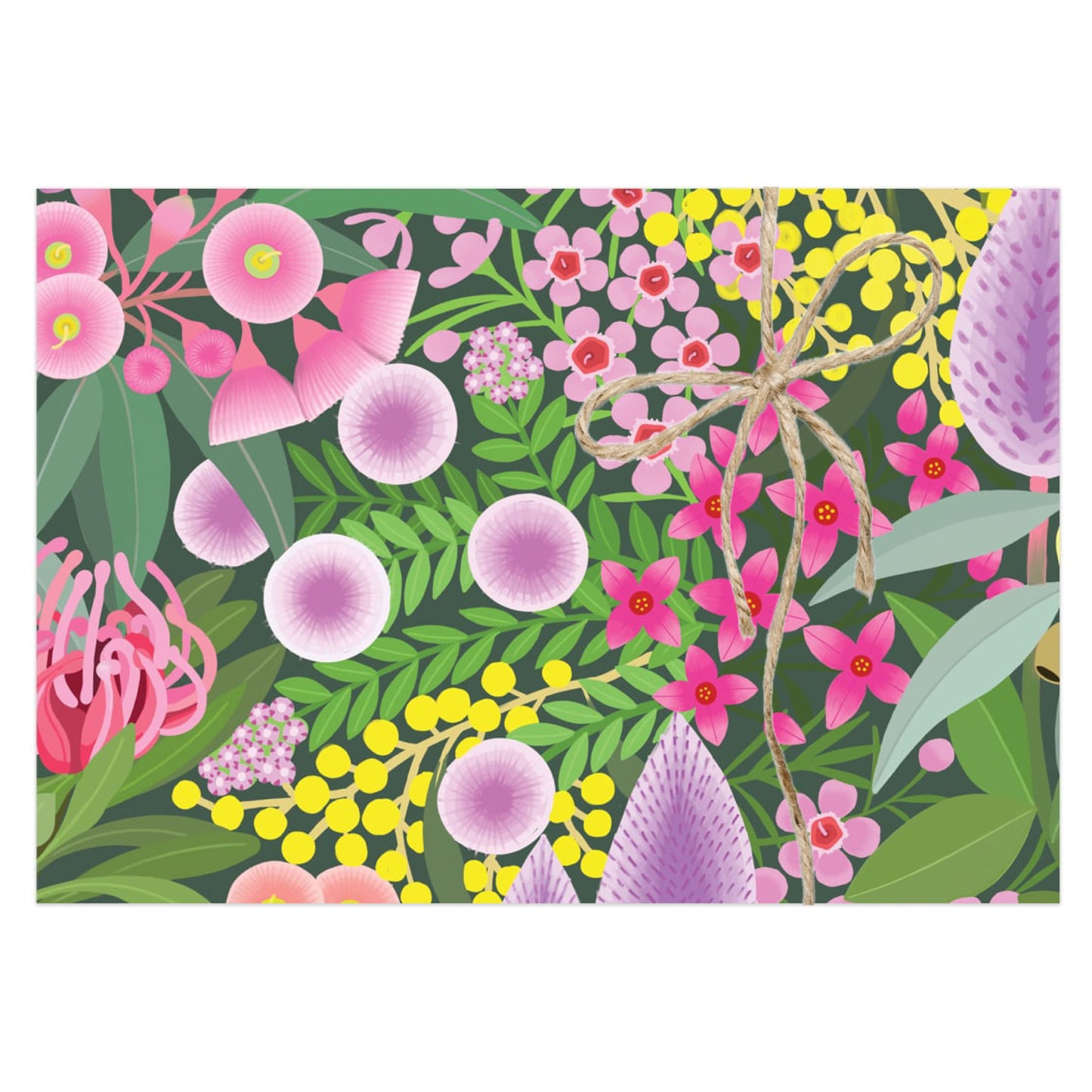 EARTH GREETINGS- Native Gems- Folded Gift Wrap