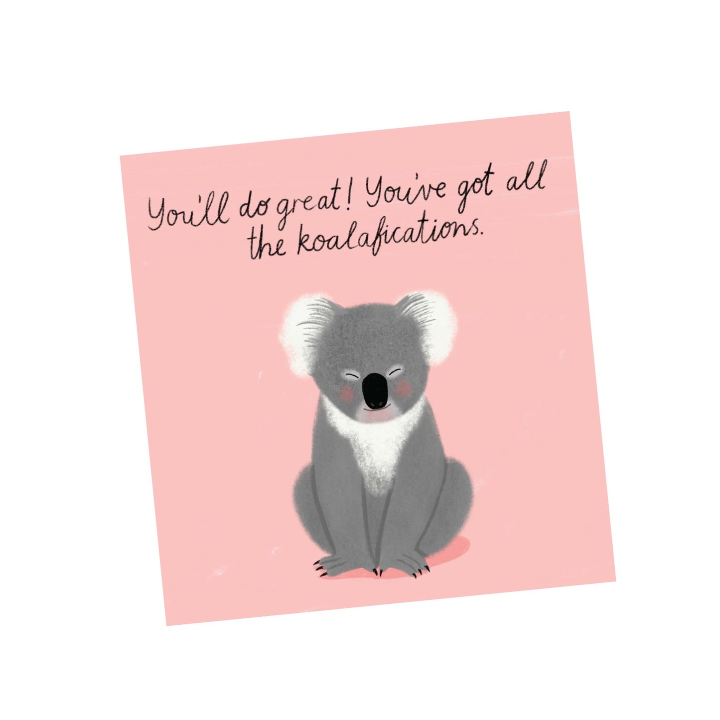 NUOVO - "Koalafications" - SMALL GREETING CARD- CAT MACINNES