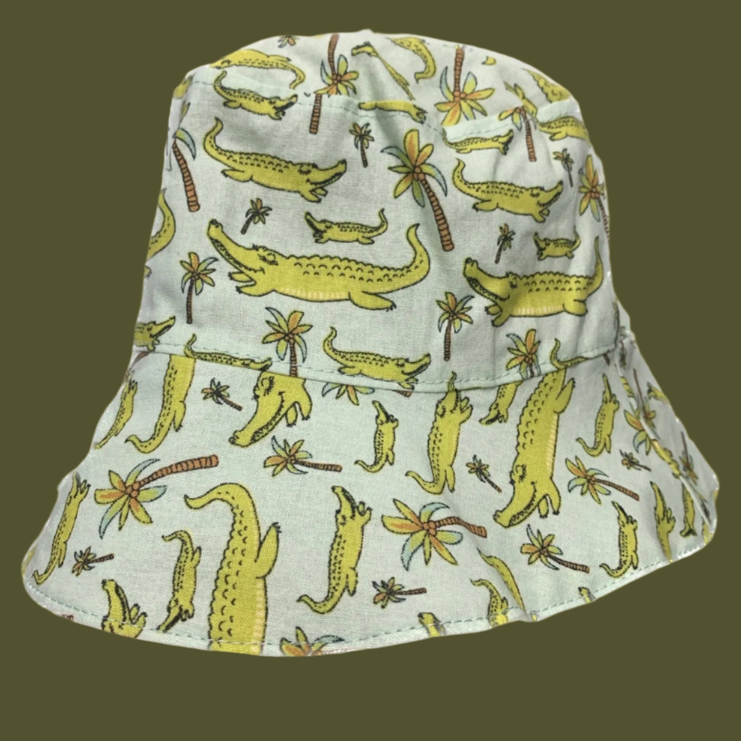 Teacups n Quilts - Crocodiles Fabric Hat - Kids Large