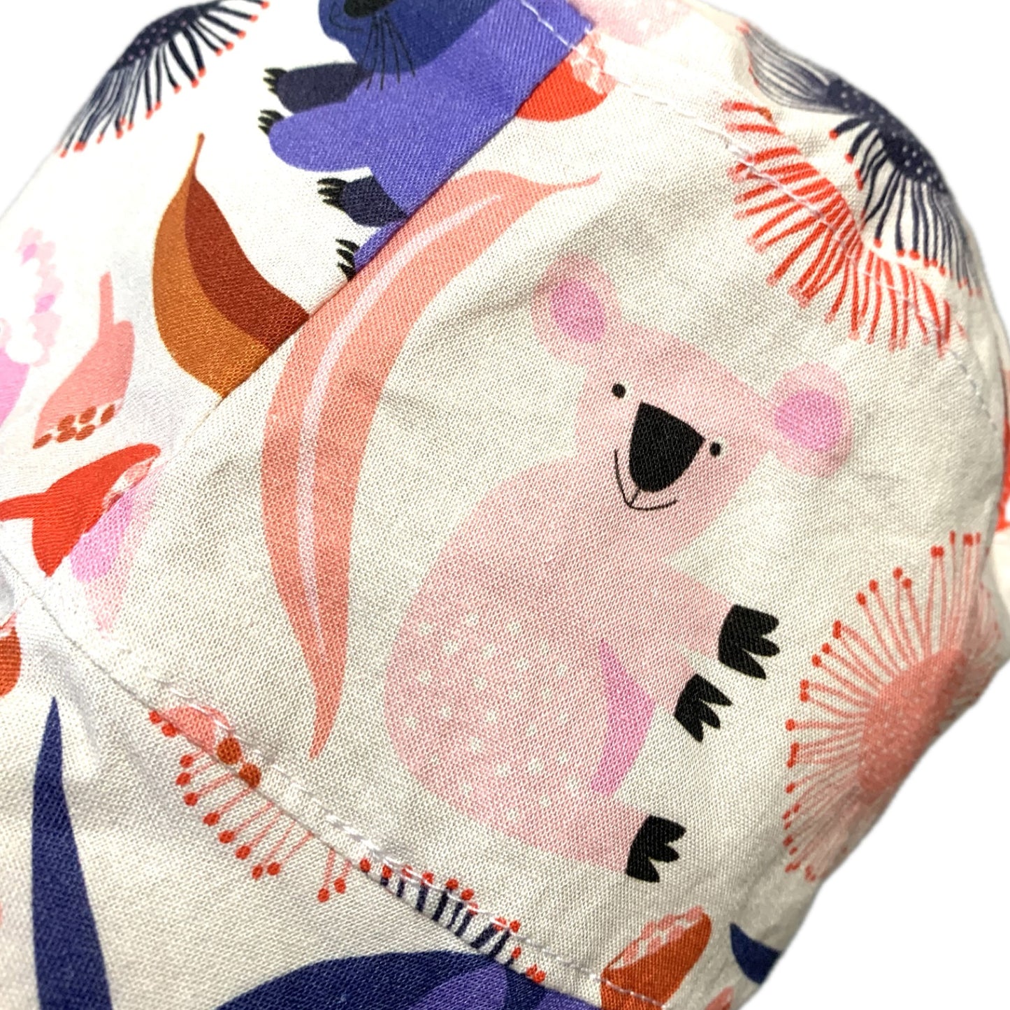 Teacups n Quilts- Australiana Fabric Hat- Adult Size