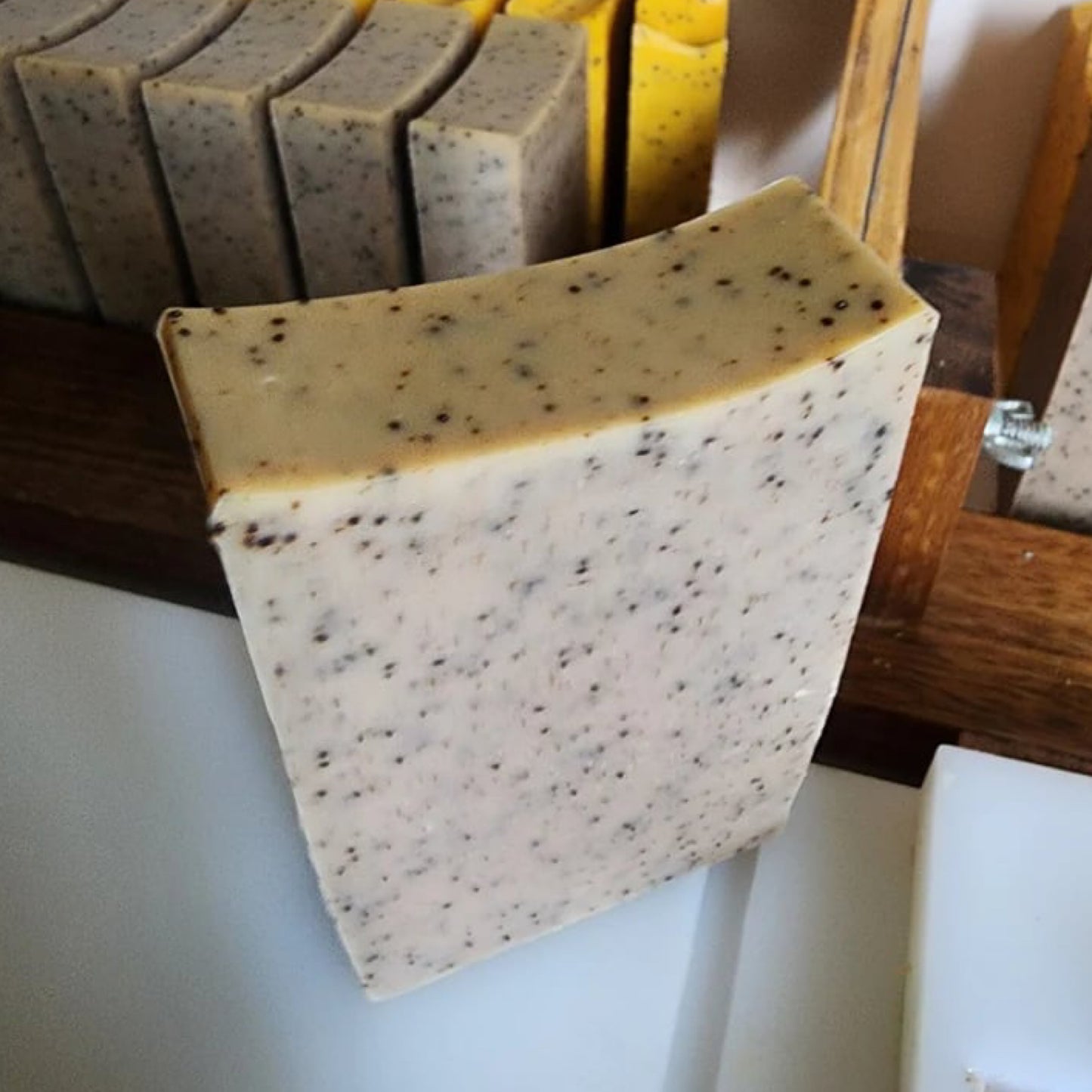 WATERFALL SOAPWORKS- Warm Vanilla Sugar, Coffee Exfoliant Handmade Soap