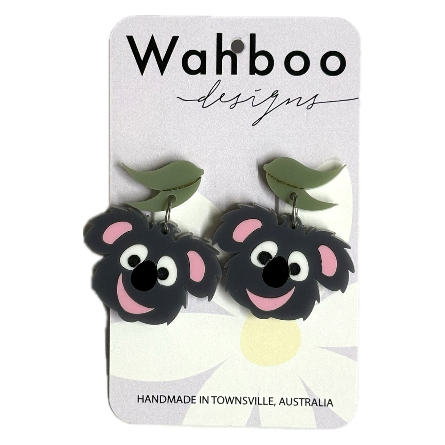 WAHBOO- Koala Dangle Earrings