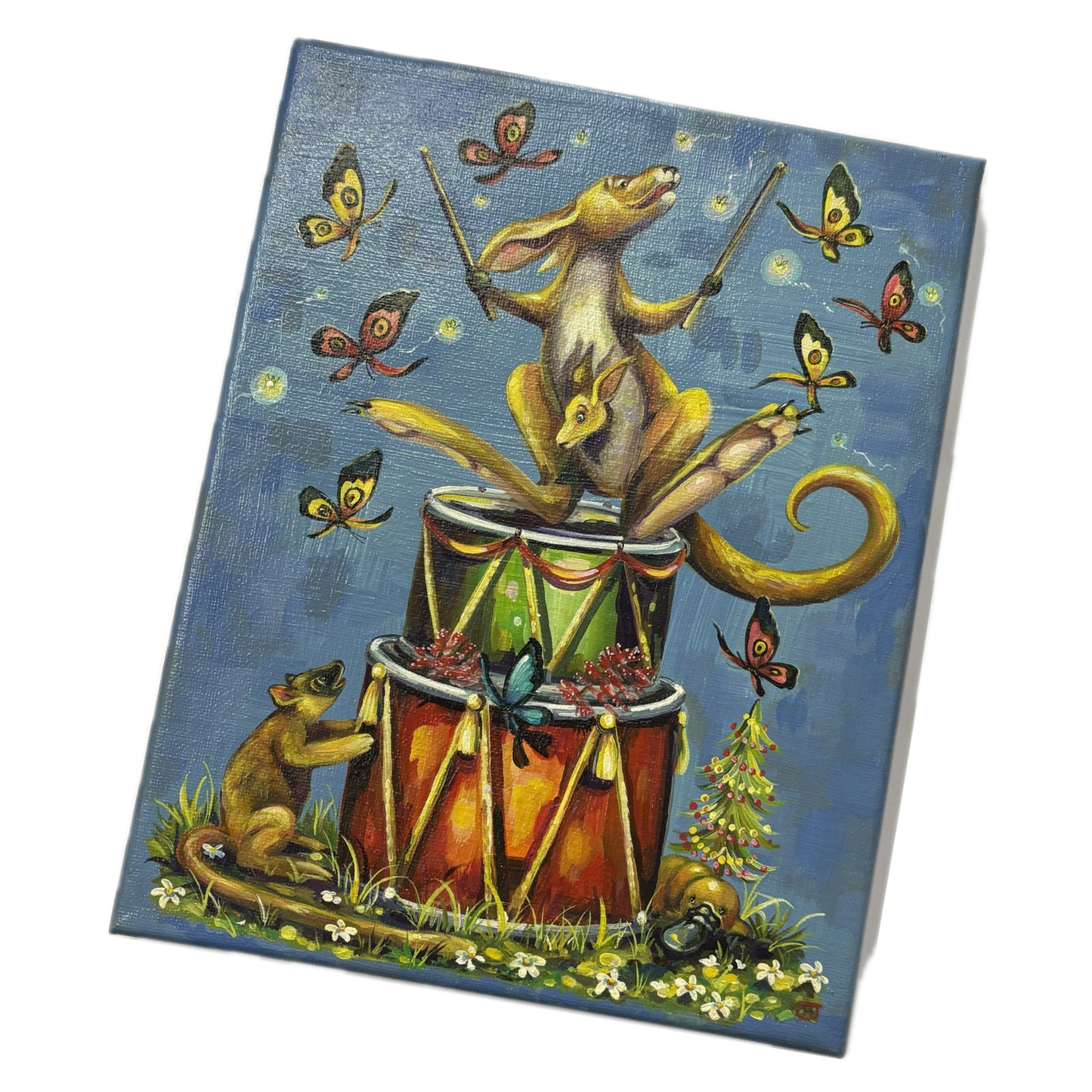 HAYLEY GILLESPIE - "THE DRUMMER" ORIGINAL OIL PAINTING