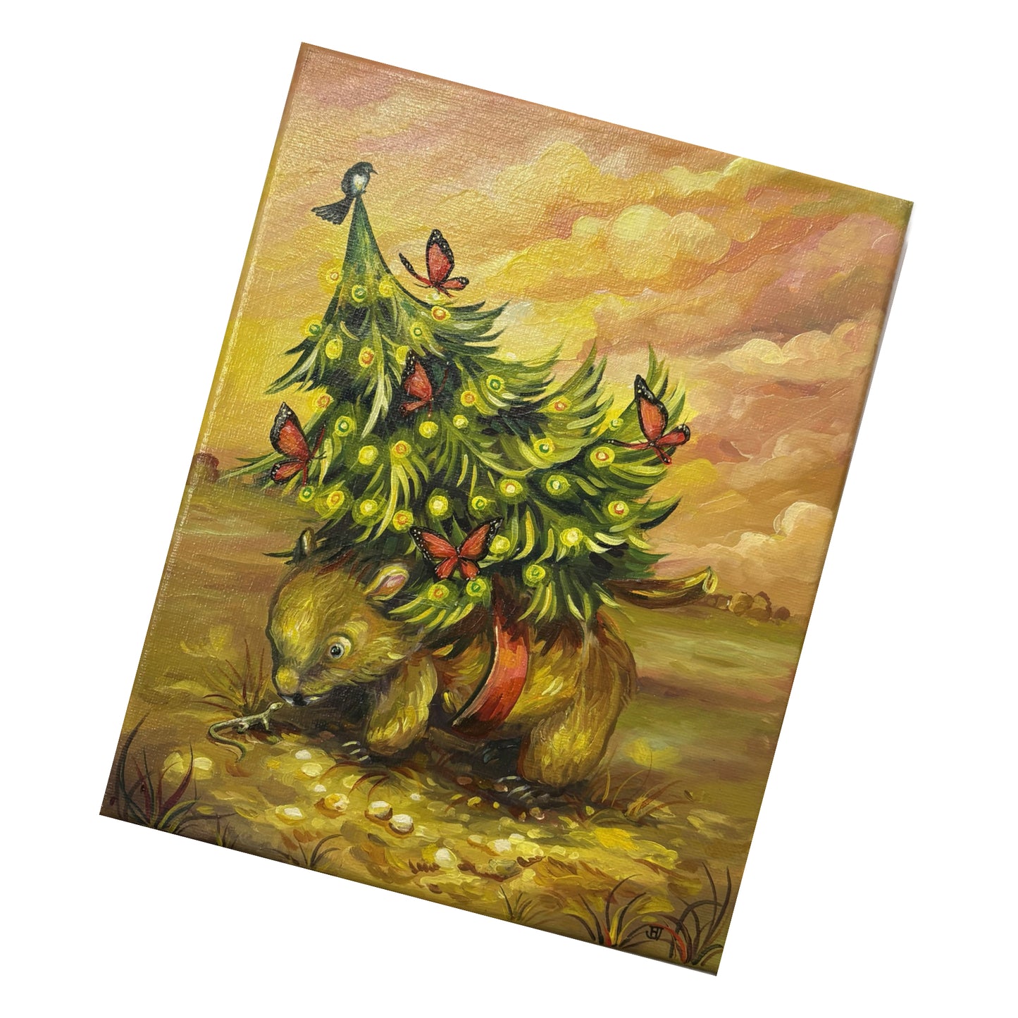 HAYLEY GILLESPIE - "WOMBAT TREE" ORIGINAL OIL PAINTING (Copy)