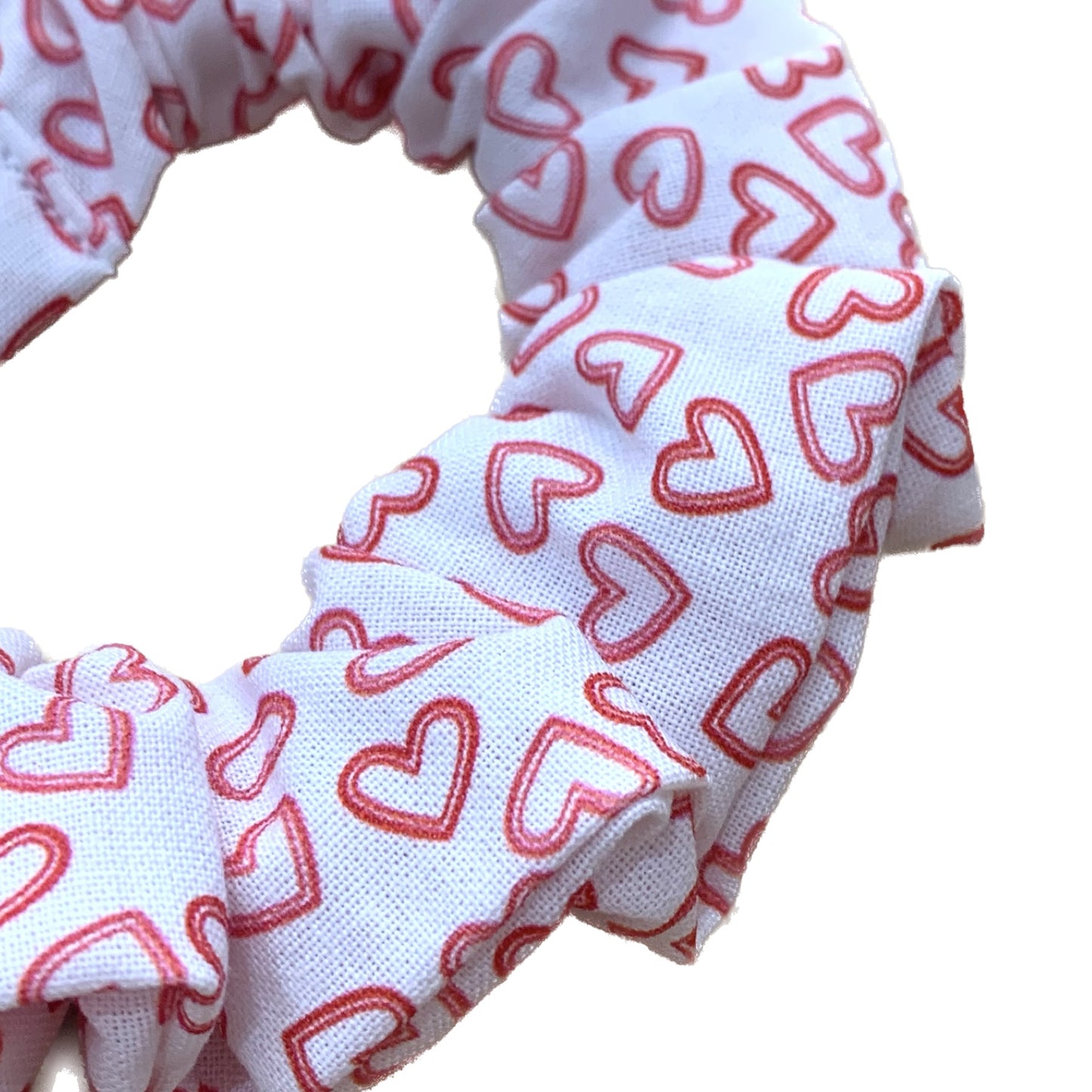 MUMMA WHOOPEE - "Red Hearts" REGULAR SCRUNCHIES