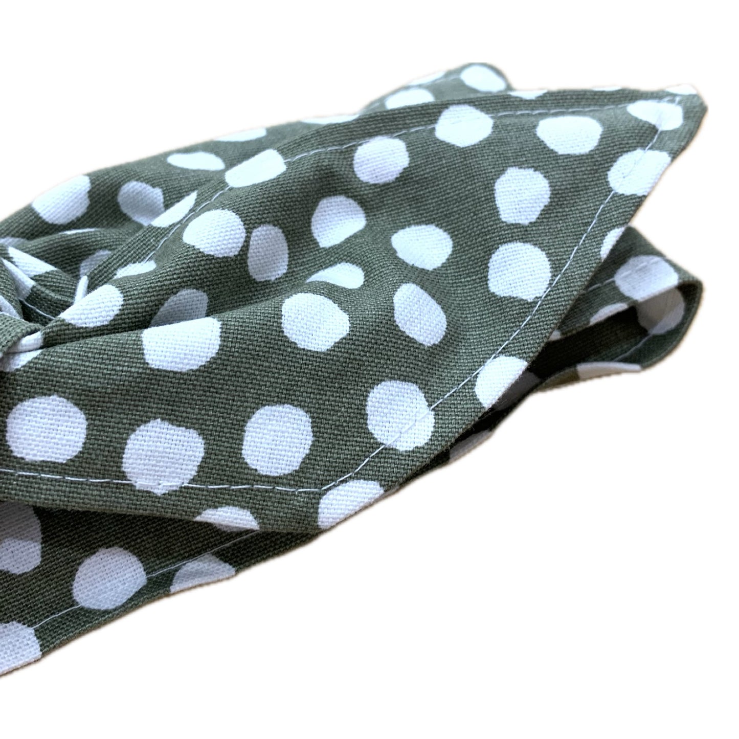 OH SEW ROSY: REDUCED WIRE HEADBAND - Khaki Spotty