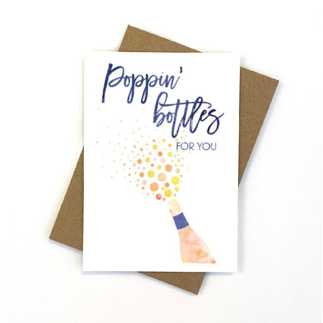 CANDLE BARK CREATIONS - Poppin’ Bottles for You Greeting Card