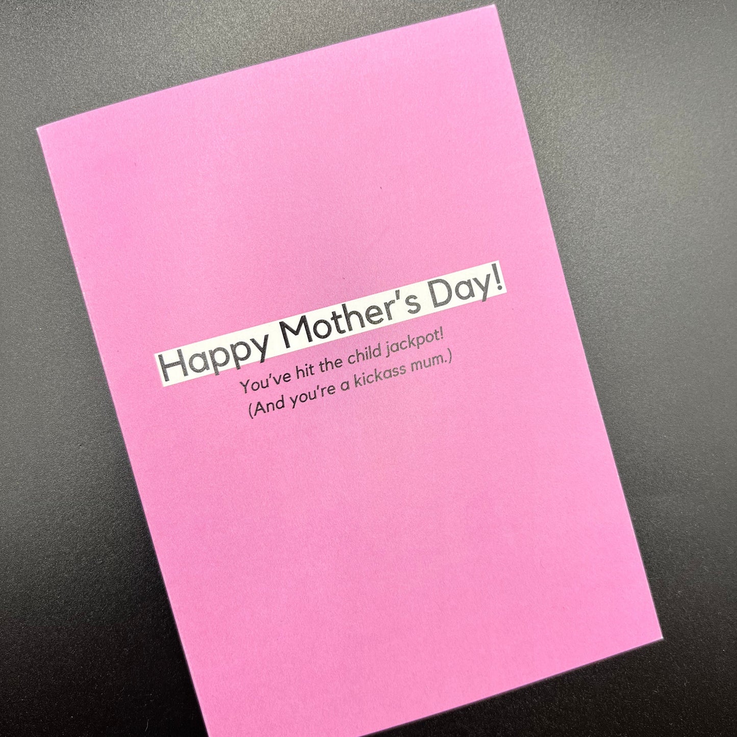THE MAIL MINX- Happy Birthday Mother's Day: Kick Ass Mum- Greeting Card