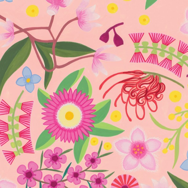 EARTH GREETINGS- Coastal Forage- Folded Gift Wrap