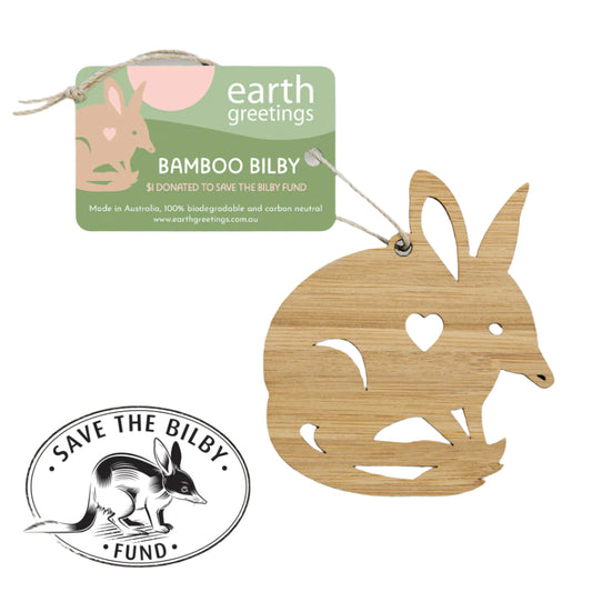 EARTH GREETINGS- Bamboo Bilby- Easter Fundraiser Decoration