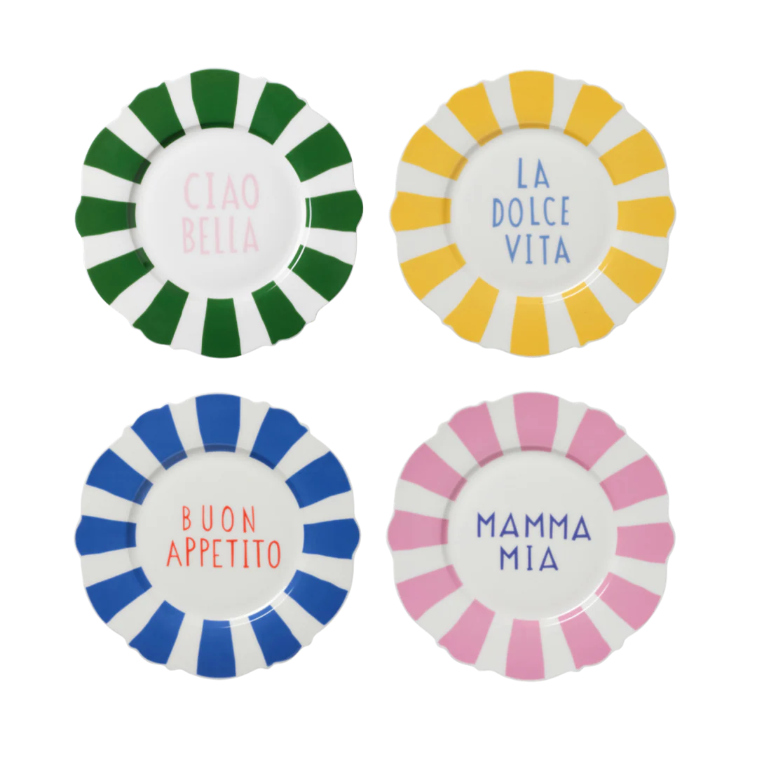 In The Roundhouse - "Italian" Side Plate Set