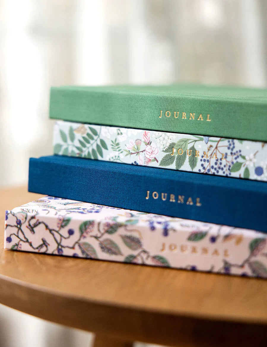 BESPOKE LETTERPRESS - Linen Bound Journal - Huckleberry (Bullet Journal)
