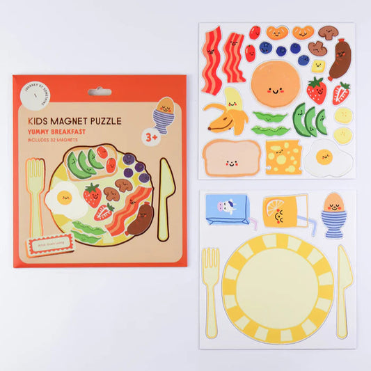 JOURNEY OF SOMETHING - Kids Magnet Puzzle - Yummy Breakfast