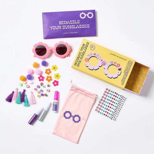 JOURNEY OF SOMETHING - KIDS Decorate Your Own Sunglasses- Flower