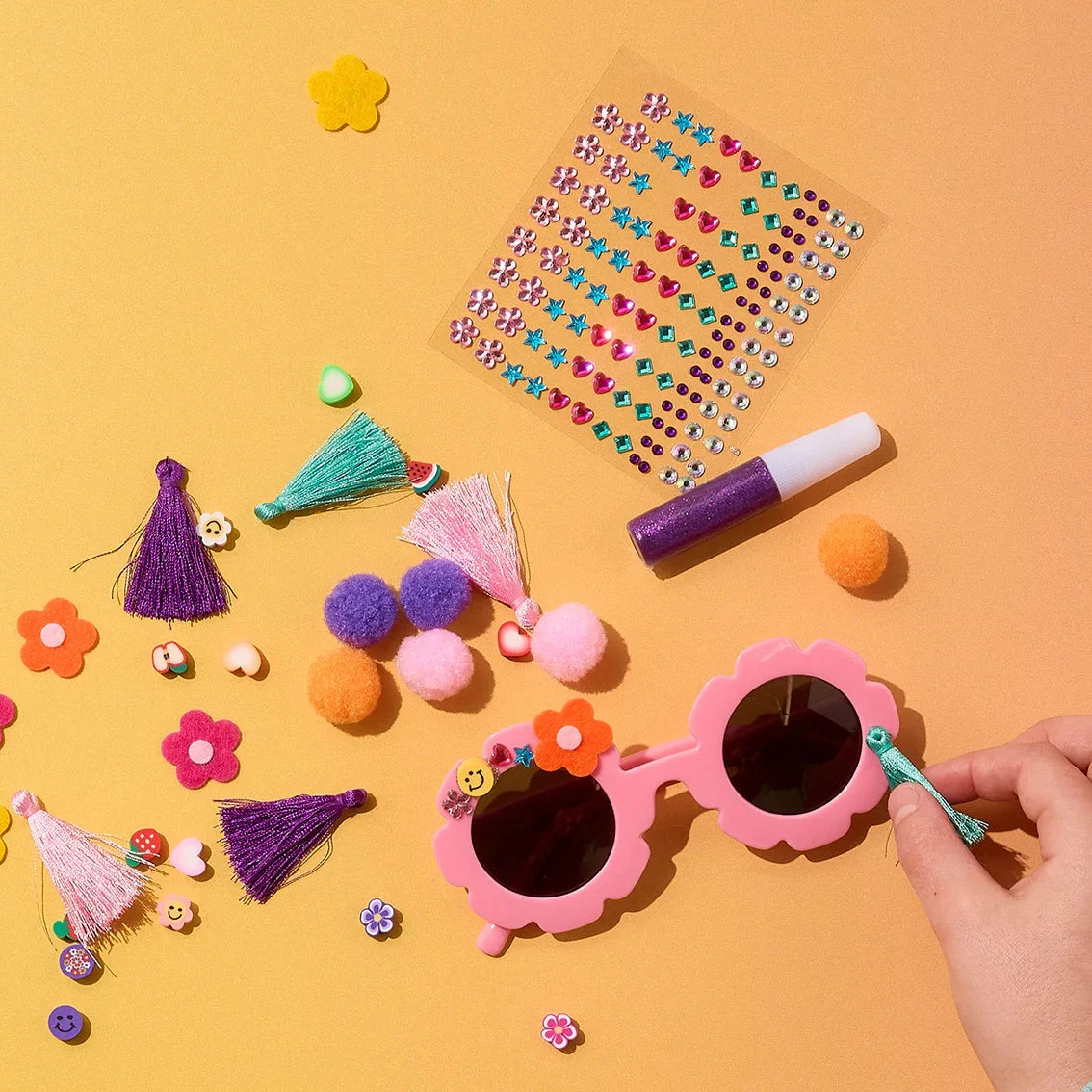 JOURNEY OF SOMETHING - KIDS Decorate Your Own Sunglasses- Flower